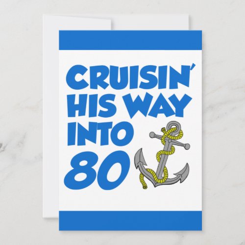 Cruising His Way Into 80 Invite