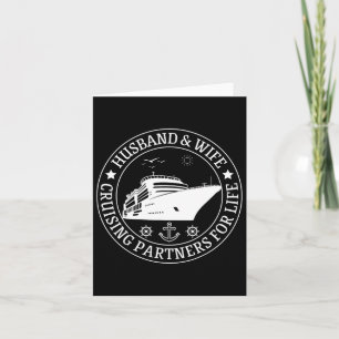 Cruising Husband And Wife Cruise Partners For Life Card