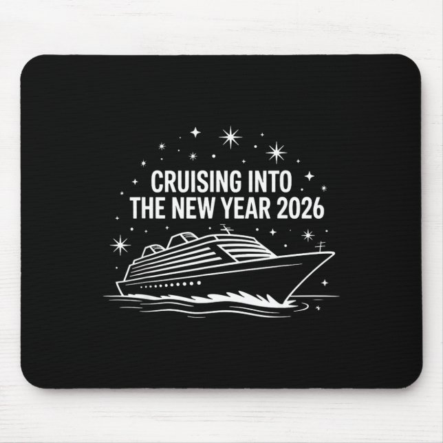 Cruising Into 2026 New Years Eve Family Matching H Mouse Pad (Front)