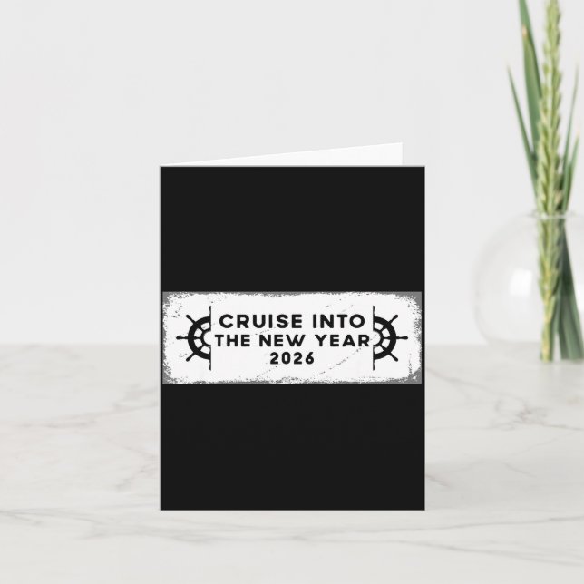 Cruising Into 2026 New Years Eve Party Favors Fami Card (Front)