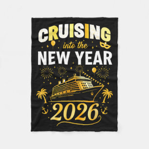 Cruising Into 2026 New Years Eve Party Favors Fami Fleece Blanket