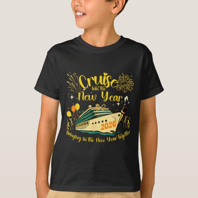 Cruising Into 2026 New Years Eve Party Favors Fami T-Shirt (Front)