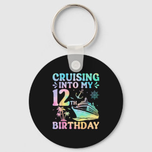 Cruising Into My 12th Birthday Cruise Vacation Oce Keychain