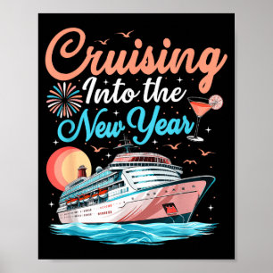 Cruising Into New Years Eve Party Countdown Happy Poster