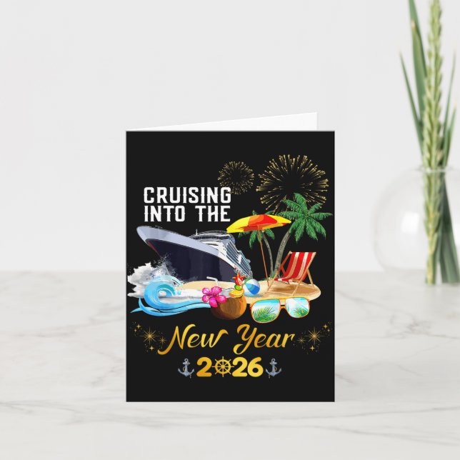 Cruising Into The New Year 2026  Card (Front)