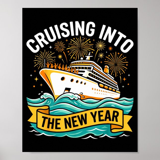 Cruising Into The New Year 2026 Cruise Squad  Poster (Front)