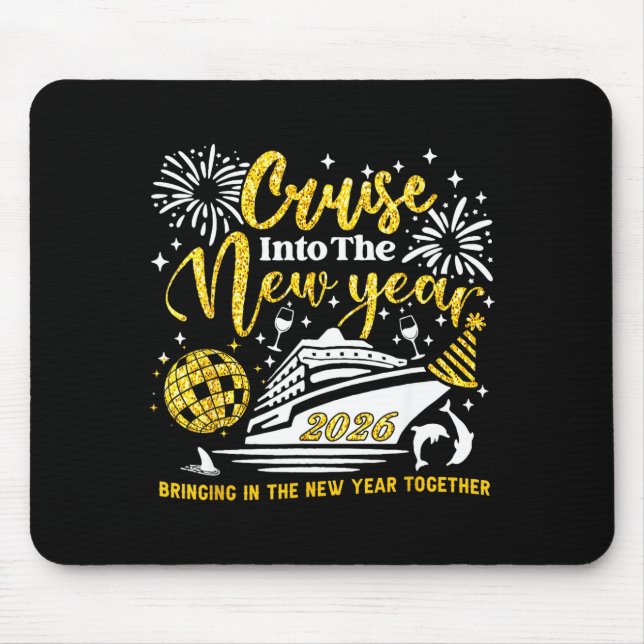 Cruising Into The New Year 2026 Happy New Year Vac Mouse Pad (Front)