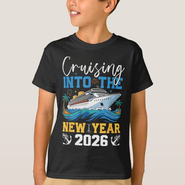 Cruising Into The New Year 2026 Matching Family Ho T-Shirt (Front)