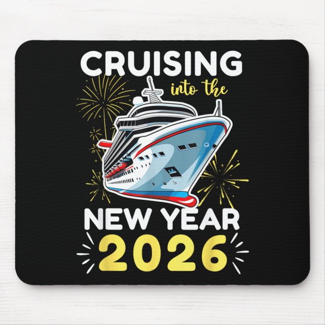 Cruising Into The New Year 2026  Mouse Pad (Front)