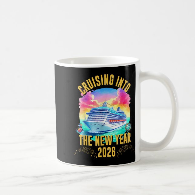 Cruising Into The New Year 2026 Ocean Lover  Coffee Mug (Right)