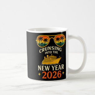 Cruising Into The New Year 2026 Retro Sunset Cruis Coffee Mug