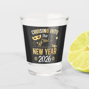 Cruising into the New Year 2026 Shot Glass
