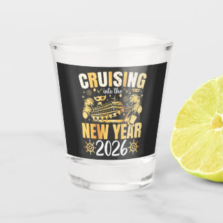 Cruising into the New Year 2026 Shot Glass