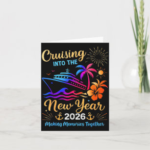 Cruising Into The New Year 2026 Trip Family Matchi Card