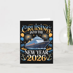 Cruising Into The New Year 2026 Vacation Design Card