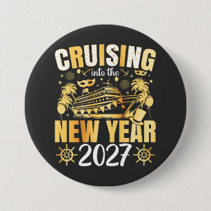 Cruising into the New Year 2027 Round Button