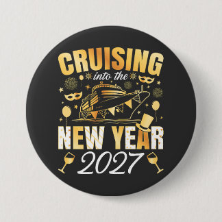 Cruising into the New Year 2027 Round Button