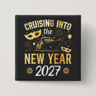 Cruising into the New Year 2027 Square Button