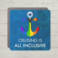 Cruising is all inclusive LGBTQ Cruise Door Decor