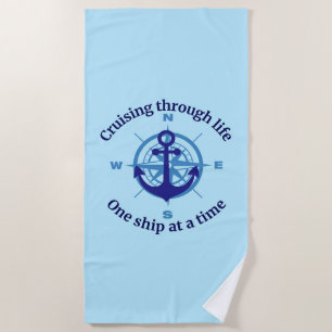 Cruising Life Beach Towel