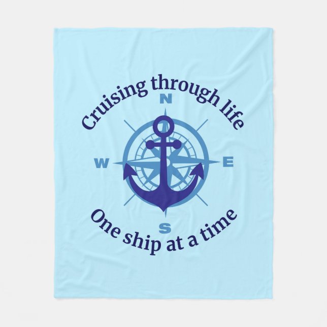 Cruising Life Fleece Blanket (Front)