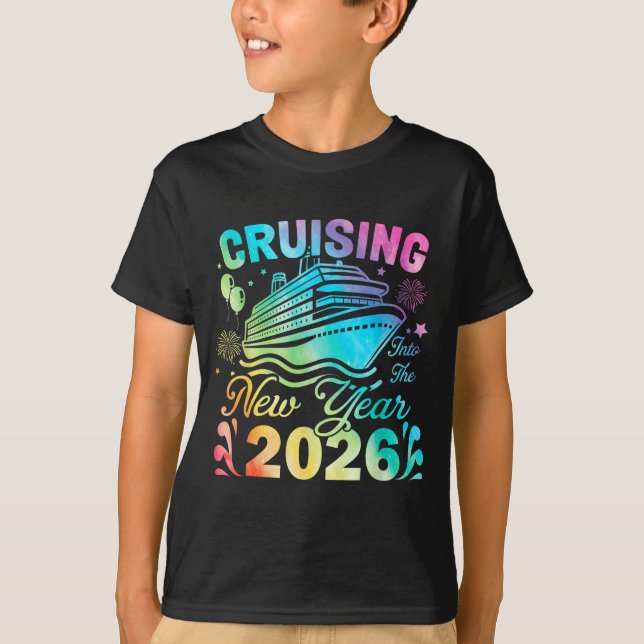Cruising My Way Into 2026 Happy New Year Anchor Fa T-Shirt (Front)