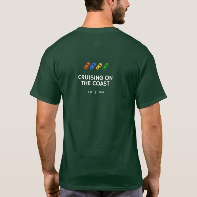 Cruising on the Coast — Oct 2021 T-Shirt (Back)