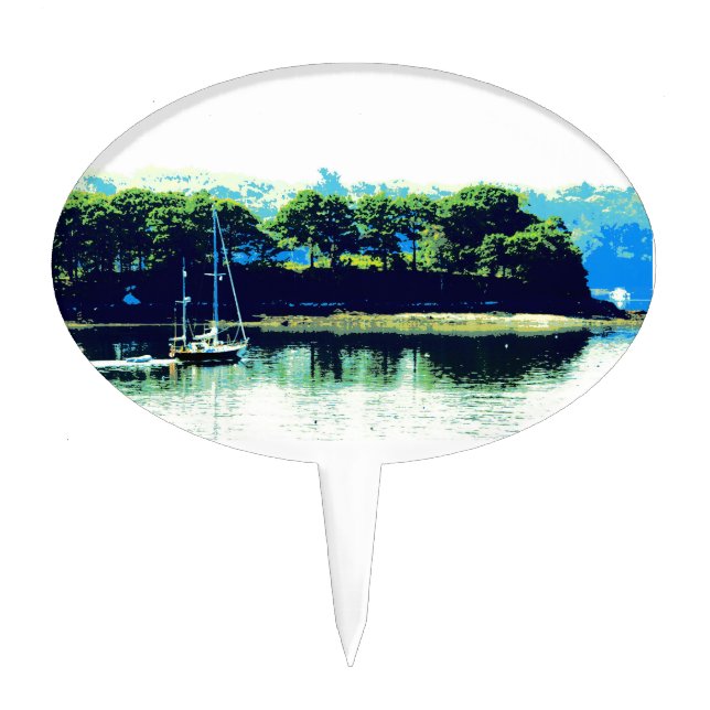 cruising sailboat cakepick (Front)