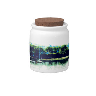 cruising sailboat candy jar