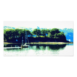 cruising sailboat photo print