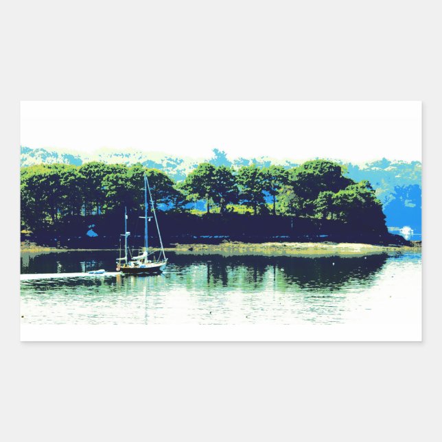 cruising sailboat sticker (Front)