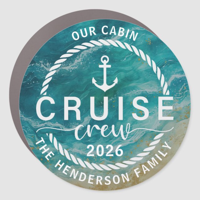 Cruising Ship Door Marker Magnet (Front)