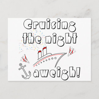 Cruising the Night Aweigh Postcard