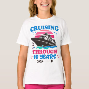 Cruising Through 10 Years Wedding T-Shirt