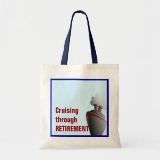 Cruising Through Retirement Blue Tote Bag