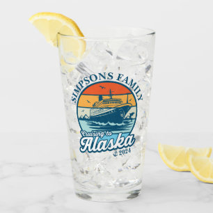 Cruising to Alaska Custom Family Matching Group  Glass