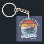 Cruising to Alaska Custom Family Matching Group  Keychain<br><div class="desc">Set sail with the "Cruising to Alaska Custom Family Matching" luggage tag,  personalized with your family name or group creating a lasting memory of your Alaskan escape. Perfect for commemorating cherished memories amidst Alaska's breathtaking landscapes.</div>
