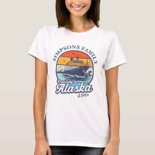 Cruising to Alaska Custom Family Matching Group T-Shirt