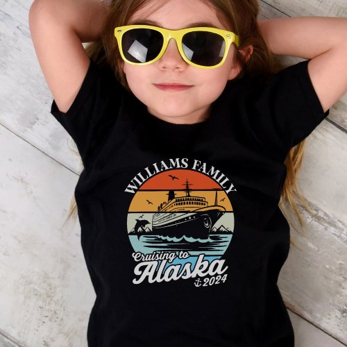 Cruising to Alaska Custom Family Matching Group  Toddler T_shirt