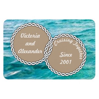 Cruising Together Since Stateroom Door Marker Magnet by CruiseReady at Zazzle