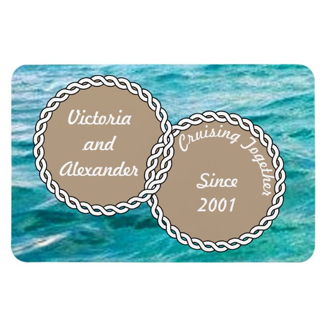 Cruising Together Since Stateroom Door Marker Magnet (Horizontal)