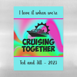 Cruising Together Stateroom Door Magnet Magnetic Dry Erase Sheet