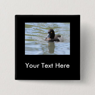 Cruising Tufted Duck Pinback Button