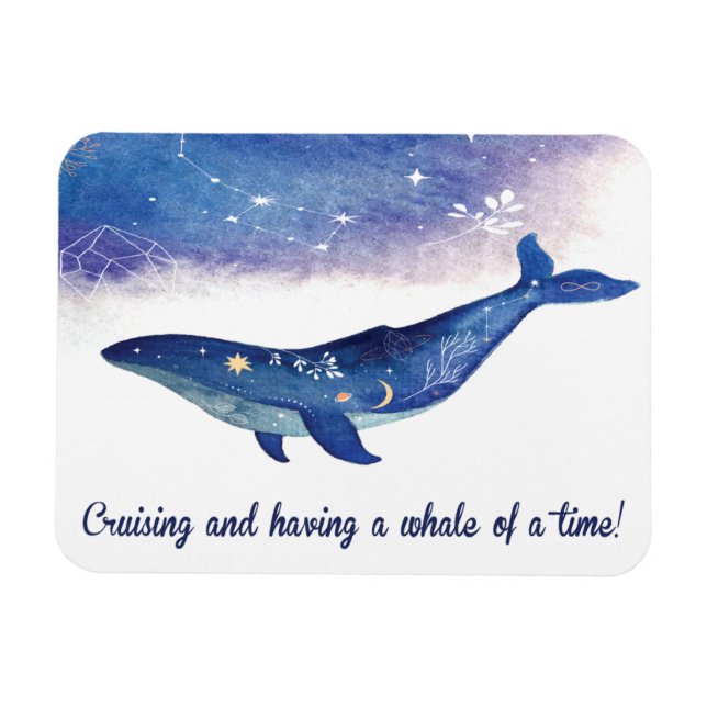 Cruising Whale Of A Time Alaska Hawaii Magnet (Horizontal)