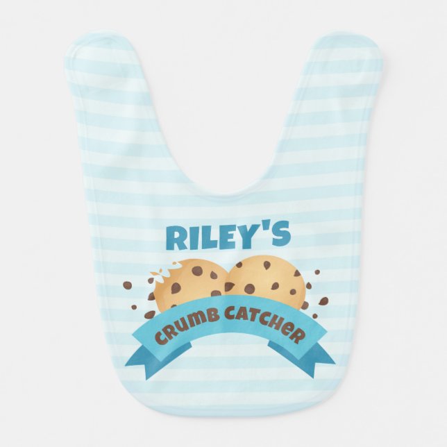 Crumb Catcher Cookies Baby Bib (Front)