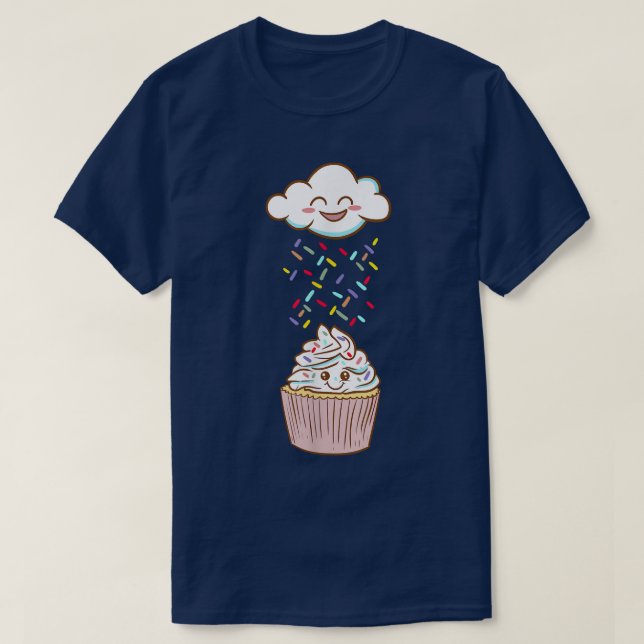 Crumble Cloud - Funny - Baking Lover Cupcake  1245 T-Shirt (Design Front)
