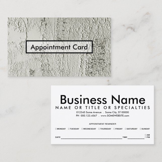 crumbling chips appointment reminder card (Front/Back)