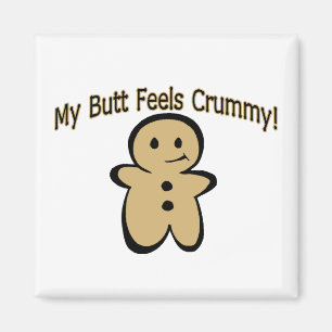 Crummy Butt Cookie Boy Magnet