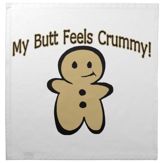 Crummy Butt Cookie Boy Napkin