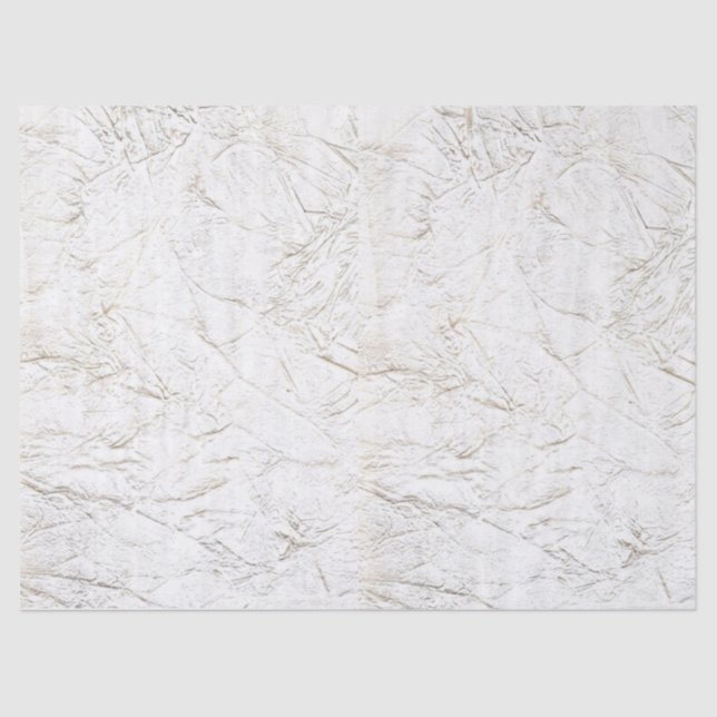 Crumpled Antique White Parchment Tissue Paper (Front)